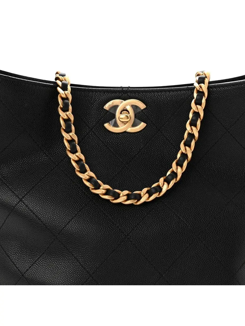 Chanel Caviar Quilted Hobo Black #286921C49B